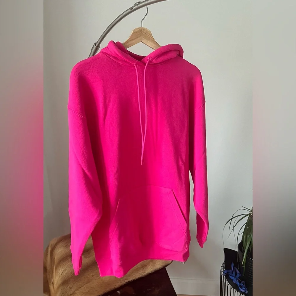 Balenciaga back logo pink hoodie - Picture 2 of 6